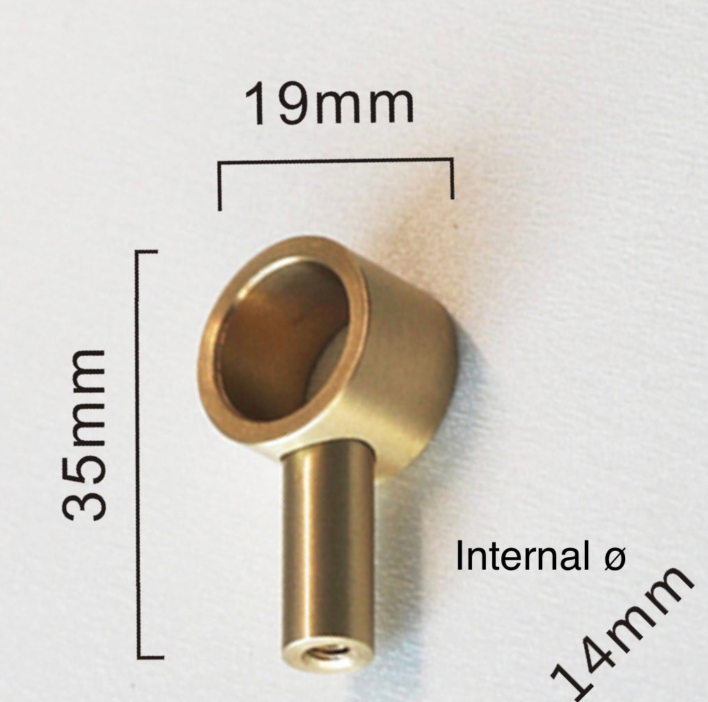 Solid Brass Drawer Pull Base