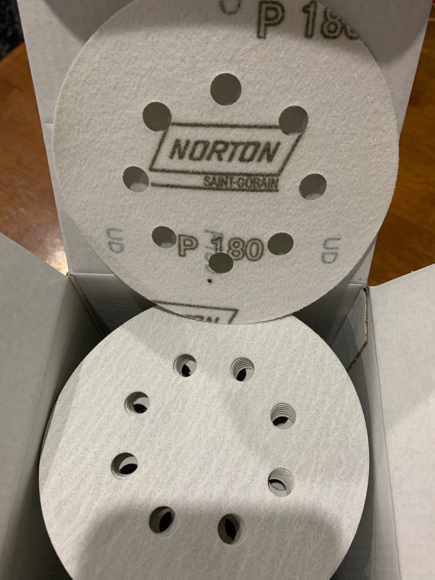 Pack of 10 - Norton Speedgrip 125mm P180 sanding disc