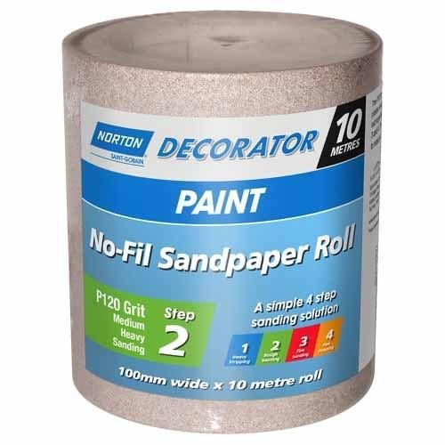 Norton Non-Fil sandpaper roll 115mm