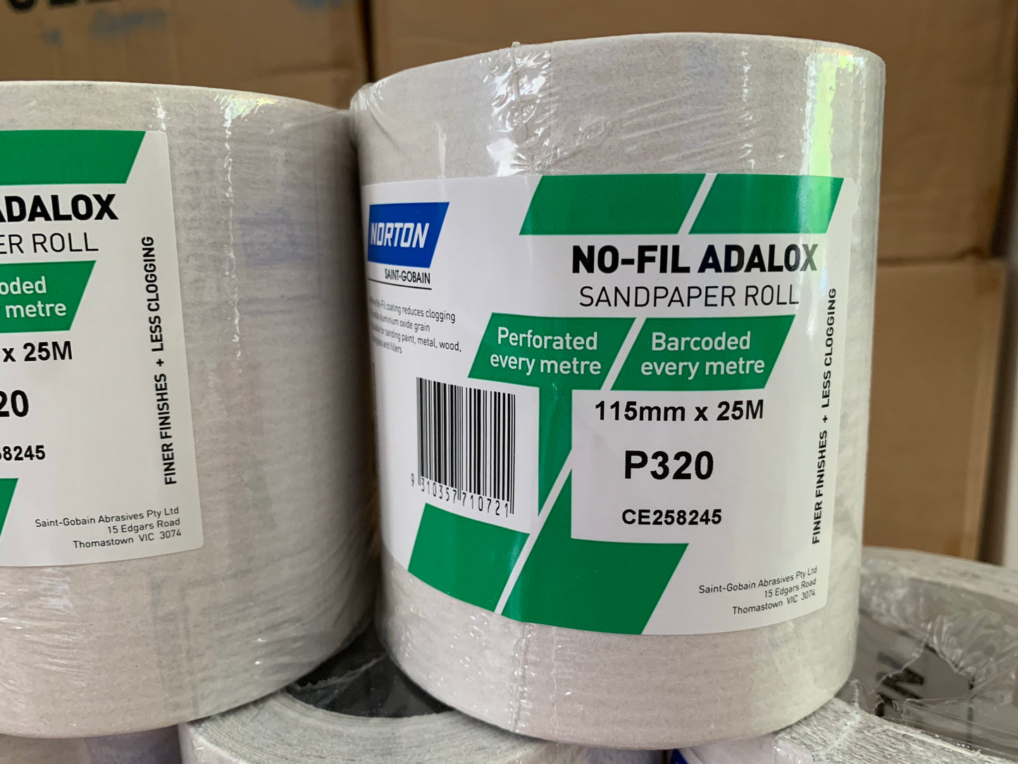 Norton Non-Fil sandpaper roll 115mm