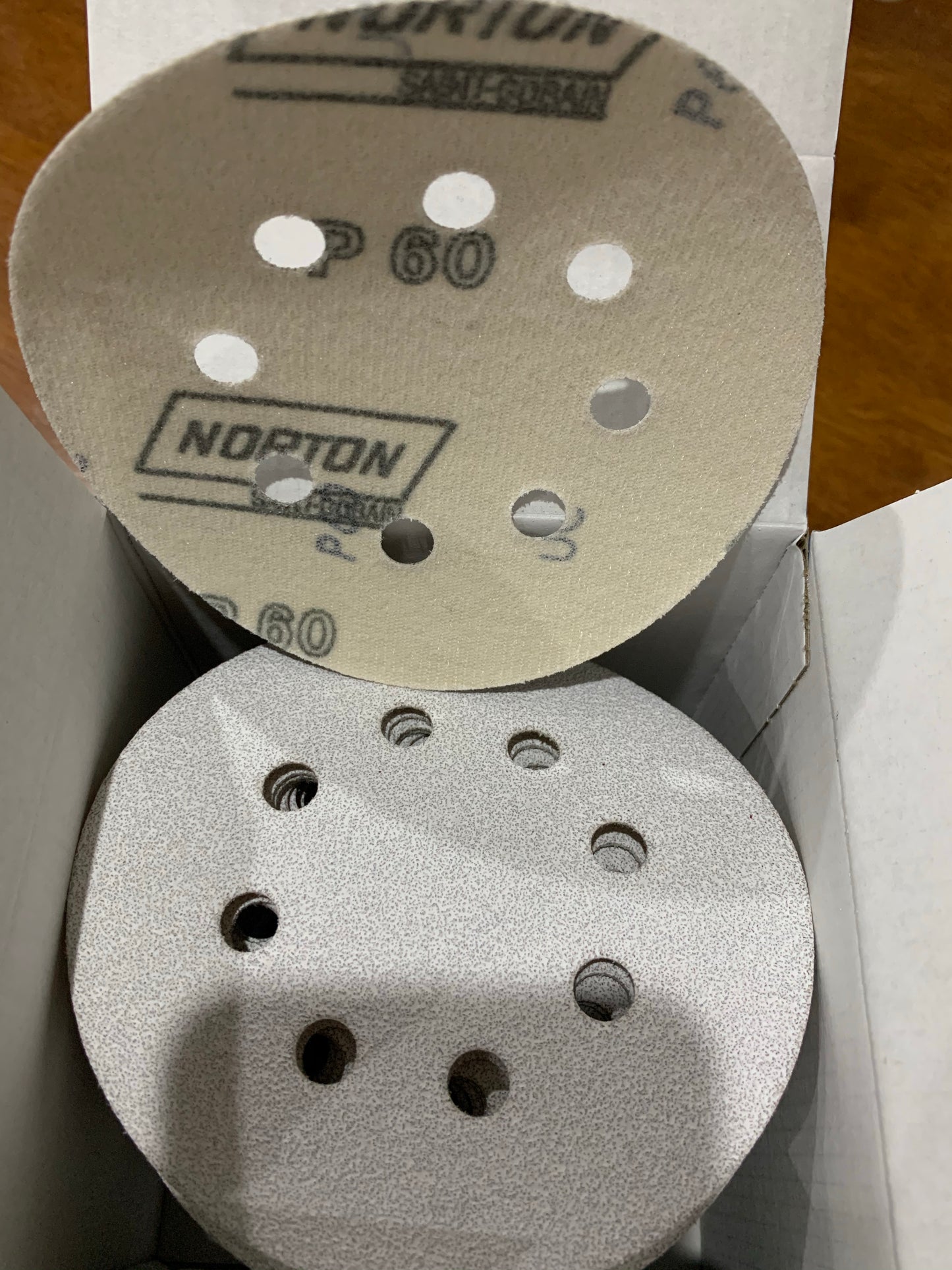 Pack of 10 - Norton Speedgrip 125mm P60 sanding disc