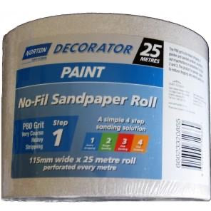 Norton Non-Fil sandpaper roll 115mm