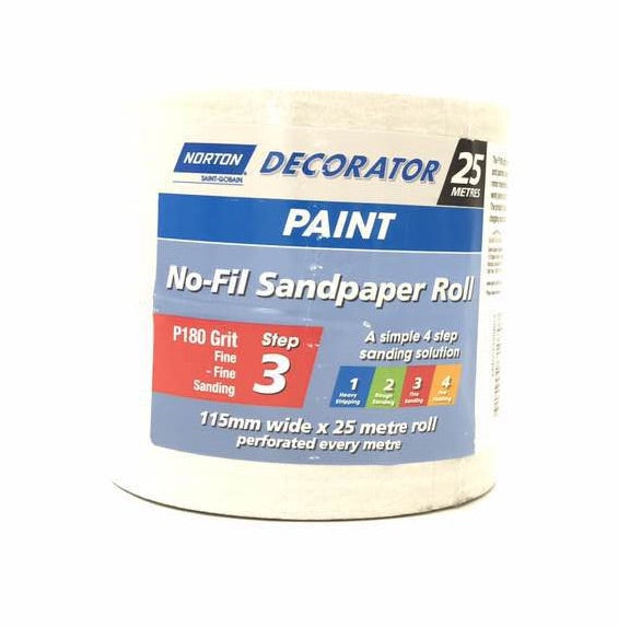 Norton Non-Fil sandpaper roll 115mm